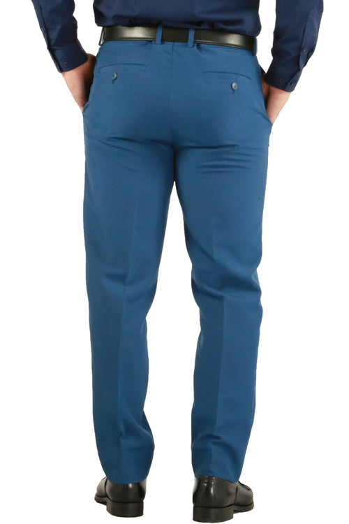 Paul Lorenzo 1969 Indigo Solid Slim Fit Suit (2-Piece Set)