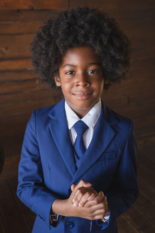007 Kids Cobalt Suit (5-Piece Set) by Peanut Butter Collection