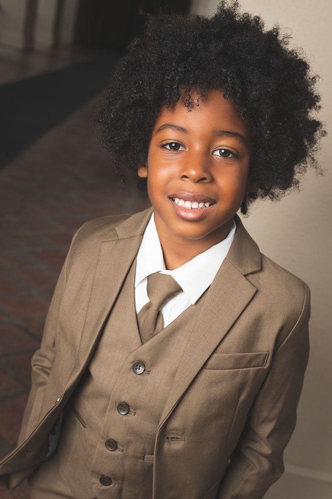 007 Kids Mocha Suit 5-Piece Set by Peanut Butter Collection