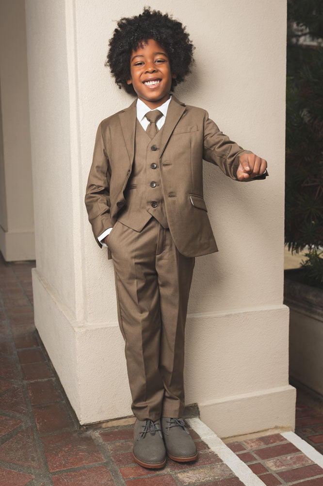 007 Kids Mocha Suit 5-Piece Set by Peanut Butter Collection