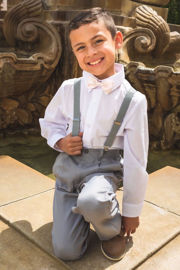 Beau Kids Heather Grey 4-Piece Barn Wedding Set by Peanut Butter Collection