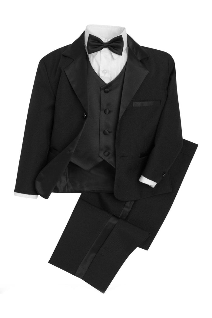 Bond Kids Black Tuxedo 5-Piece Set by Peanut Butter Collection
