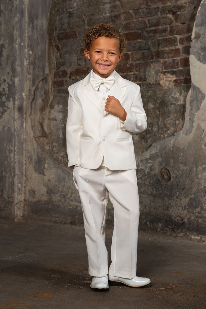 Bond Kids Ivory Tuxedo 5-Piece Set by Peanut Butter Collection