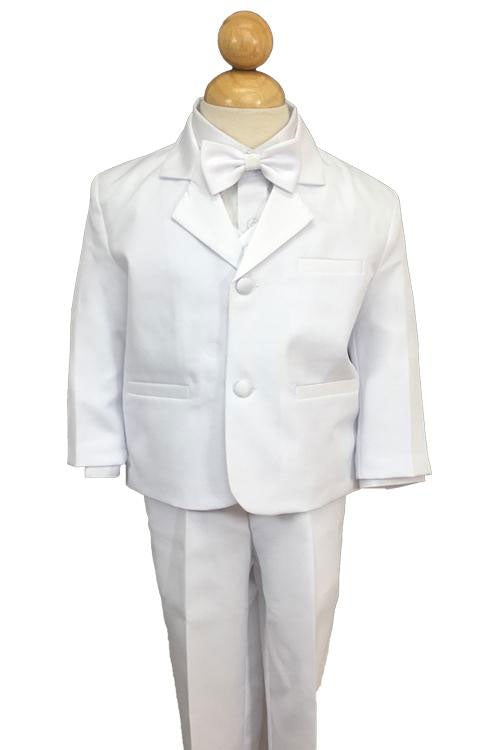 Bond Kids White Tuxedo 5-Piece Set by Peanut Butter Collection