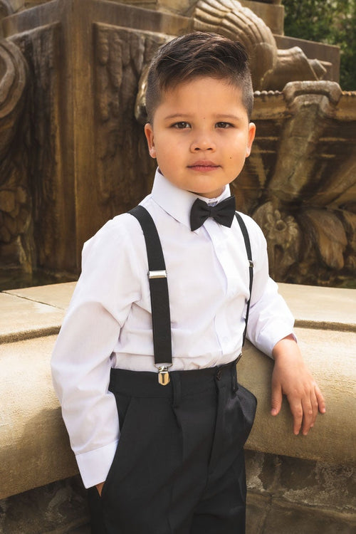 Cyrus Kids Black 4-Piece Barn Wedding Set by Peanut Butter Collection