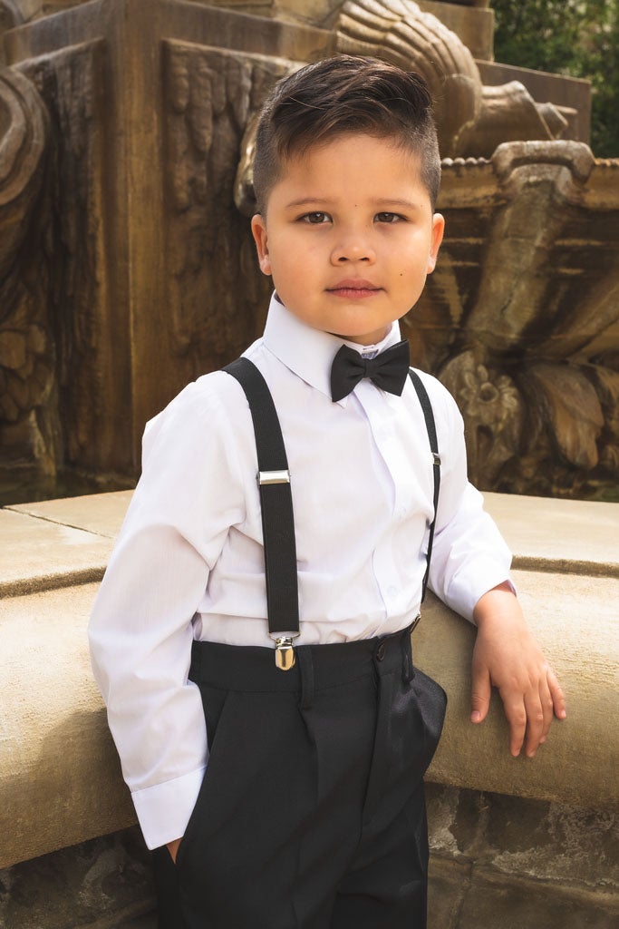 Cyrus Kids Black 4-Piece Barn Wedding Set by Peanut Butter Collection