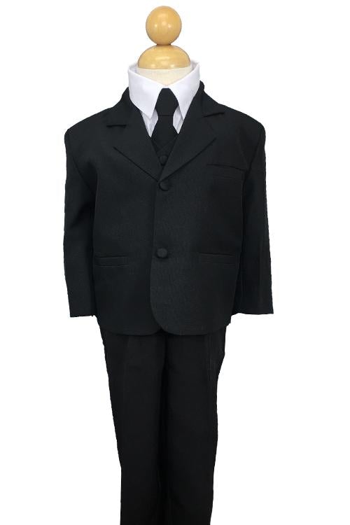 Joey Kids Black Suit 5-Piece Set by Peanut Butter Collection