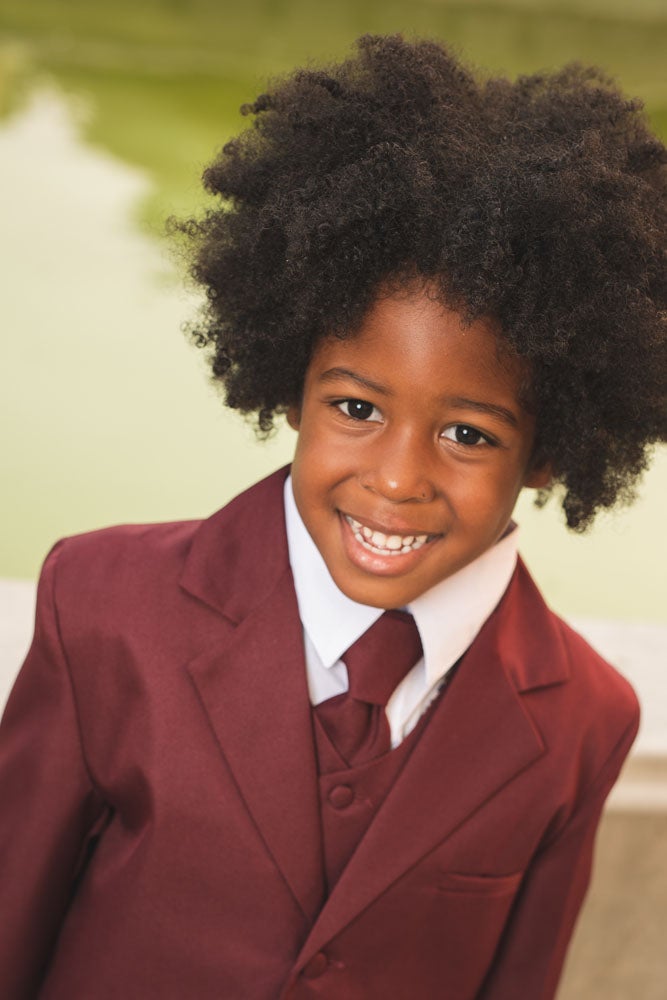 Joey Kids Burgundy Suit 5-Piece Set by Peanut Butter Collection
