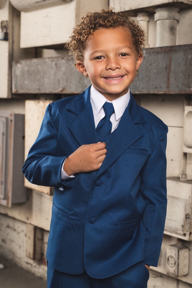 Joey Kids Cobalt Suit 5-Piece Set by Peanut Butter Collection