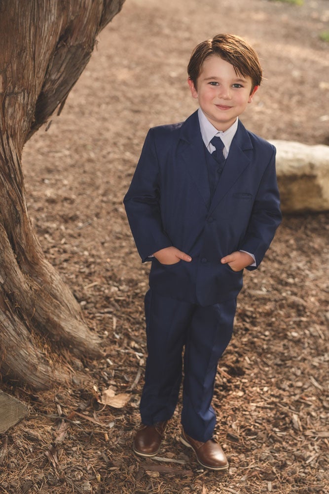 Joey Kids Indigo Suit 5-Piece Set by Peanut Butter Collection