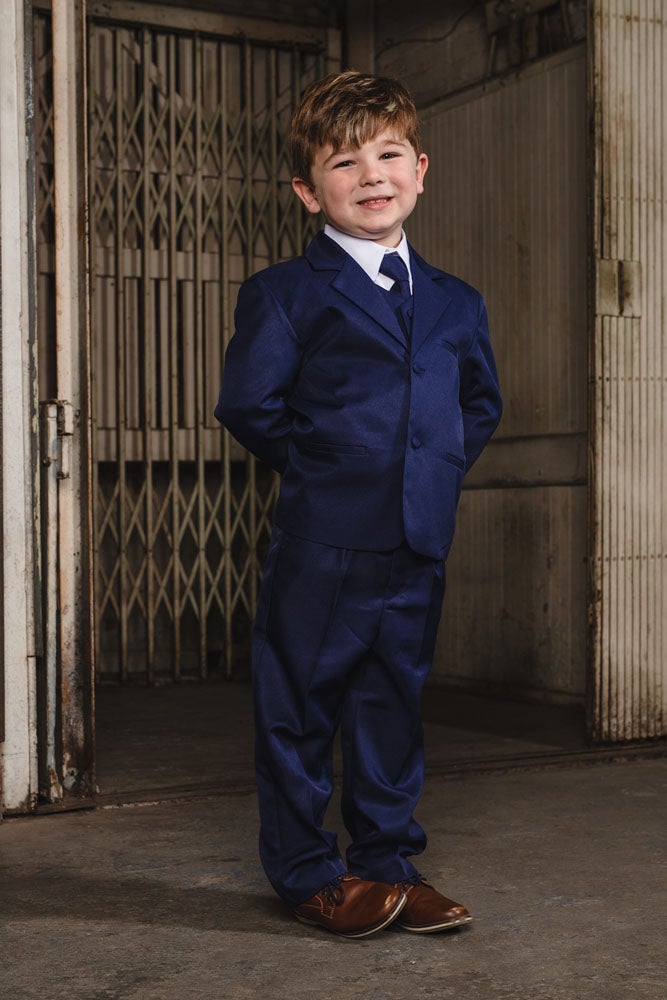 Joey Kids Indigo Suit 5-Piece Set by Peanut Butter Collection