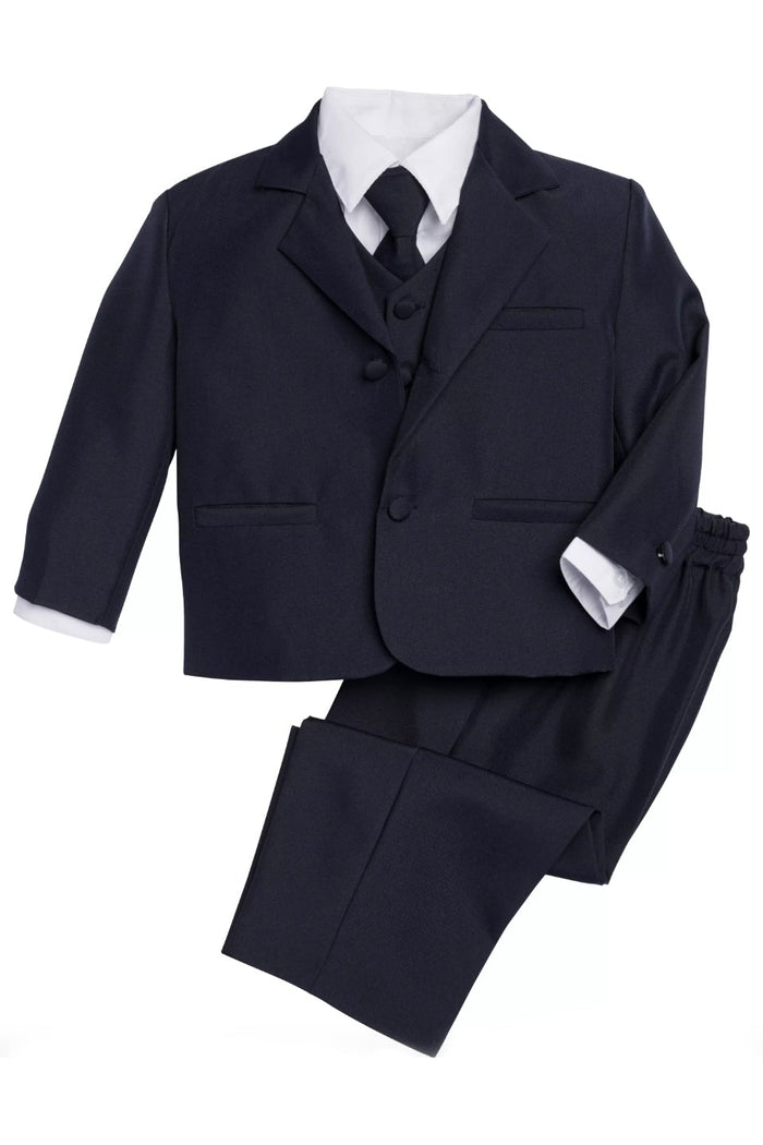 Joey Kids Navy Suit 5-Piece Set by Peanut Butter Collection