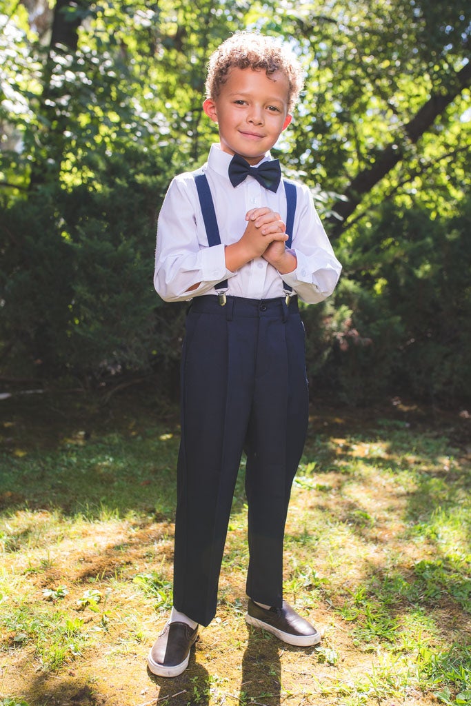 River Kids Navy 4-Piece Barn Wedding Set by Peanut Butter Collection