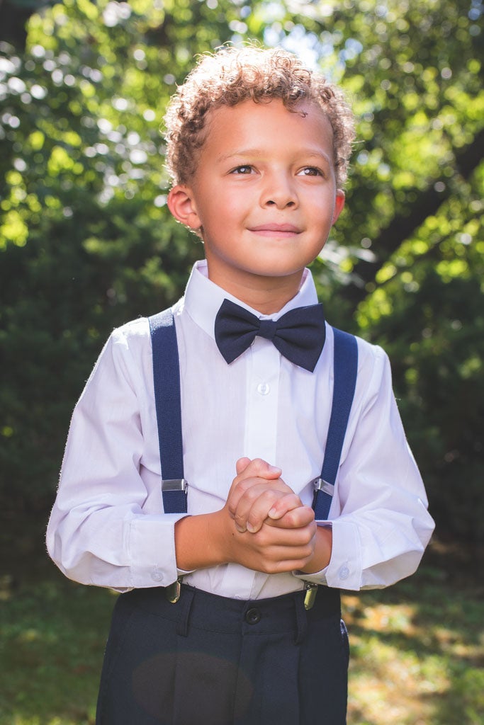 River Kids Navy 4-Piece Barn Wedding Set by Peanut Butter Collection