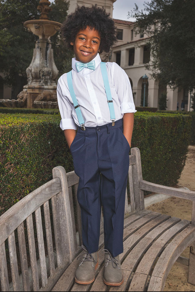 Two Tone Kids Navy & Sky 4-Piece Barn Wedding Set by Peanut Butter Collection