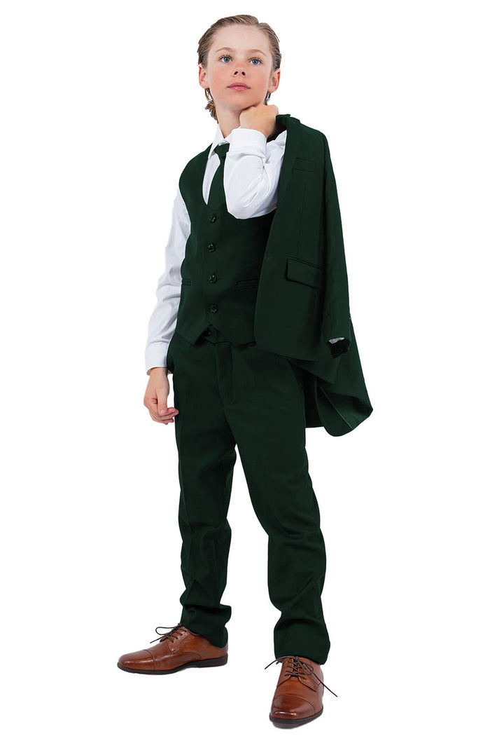 Noah Perry Ellis Kids Green Suit (5-Piece Set)