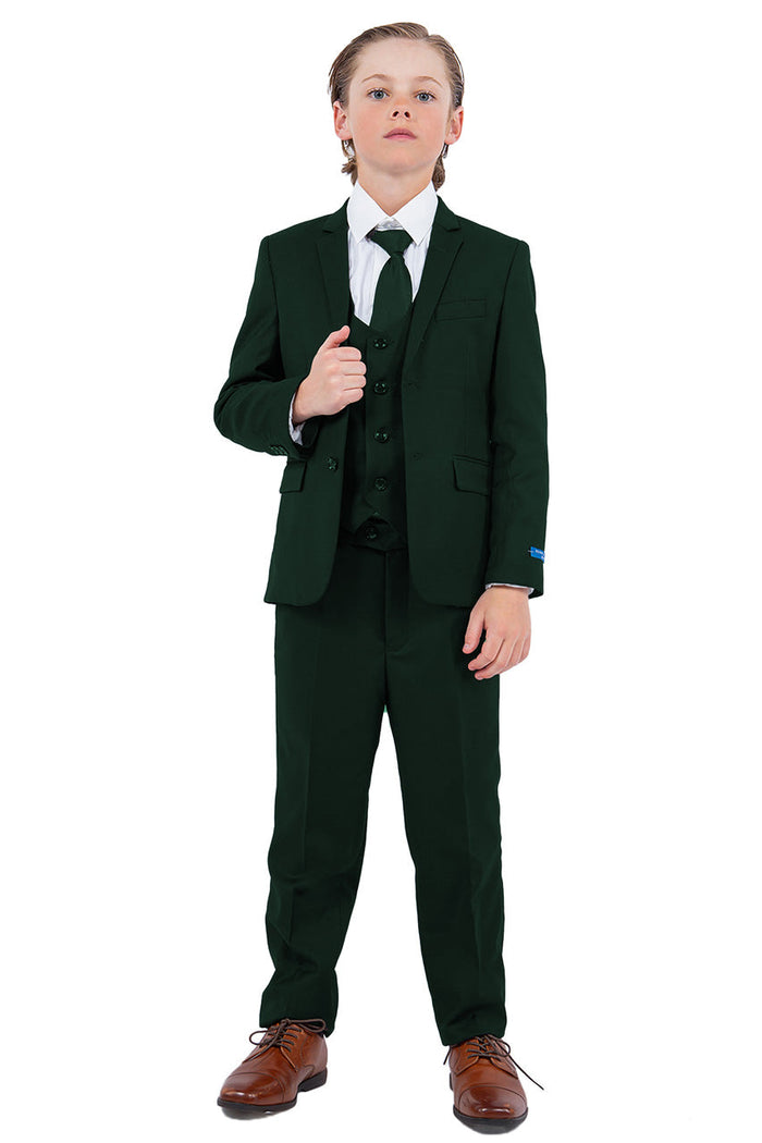 Noah Perry Ellis Kids Green Suit (5-Piece Set)