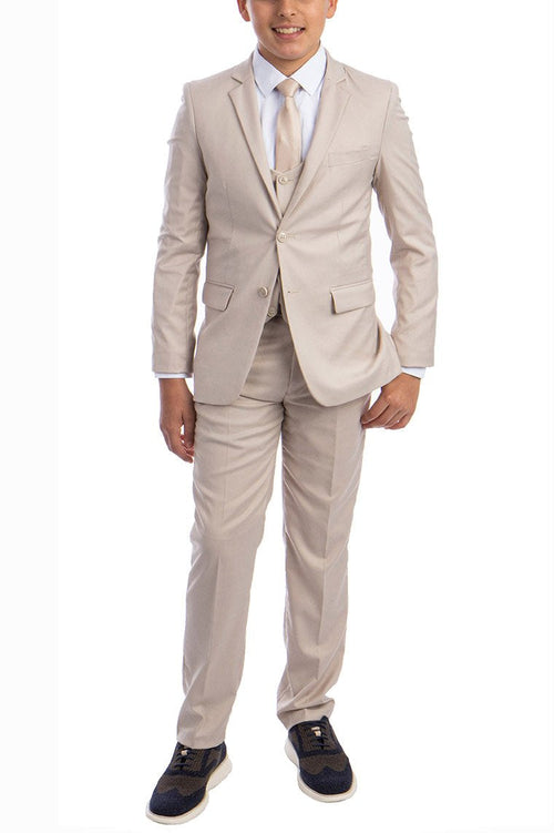Noah Perry Ellis Kids Light Tan 5-Piece Suit