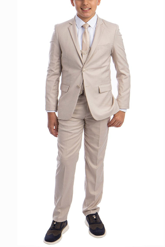 Noah Perry Ellis Kids Light Tan 5-Piece Suit