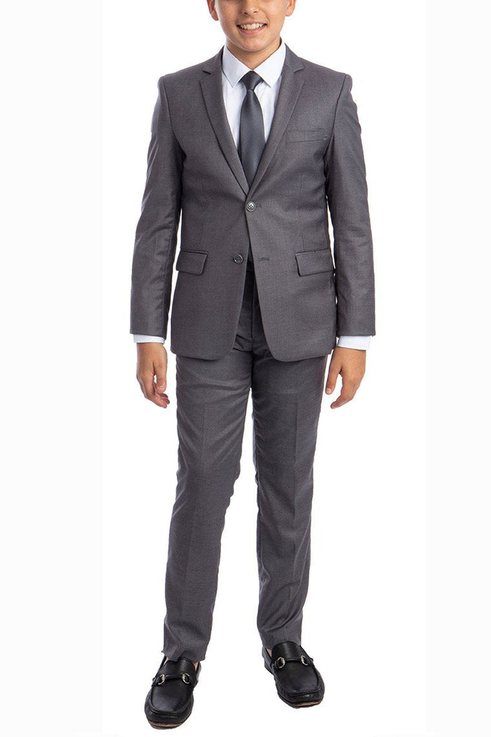 Noah Perry Ellis Kids Medium Grey 5-Piece Suit