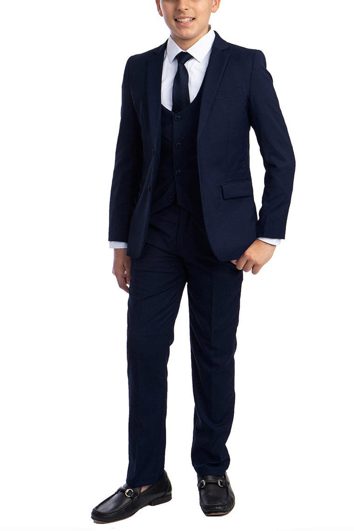 Noah Perry Ellis Kids Navy 5-Piece Suit