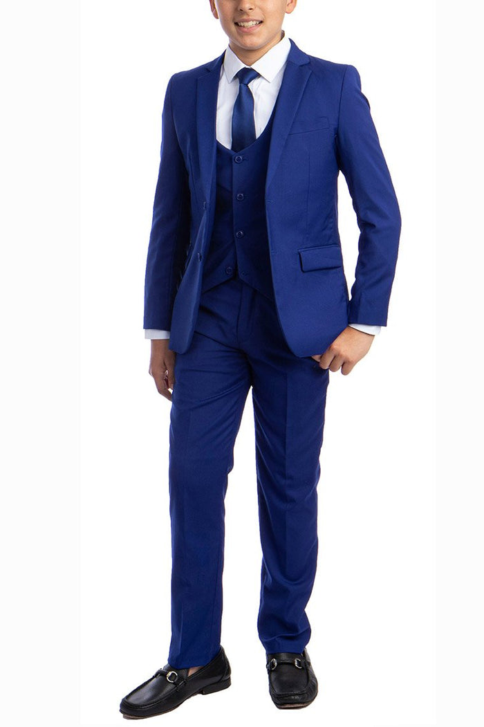 Noah Perry Ellis Kids Royal Blue 5-Piece Suit
