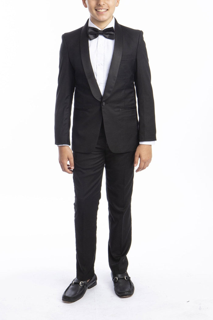 Trent Perry Ellis Kids Black 5-Piece Tuxedo