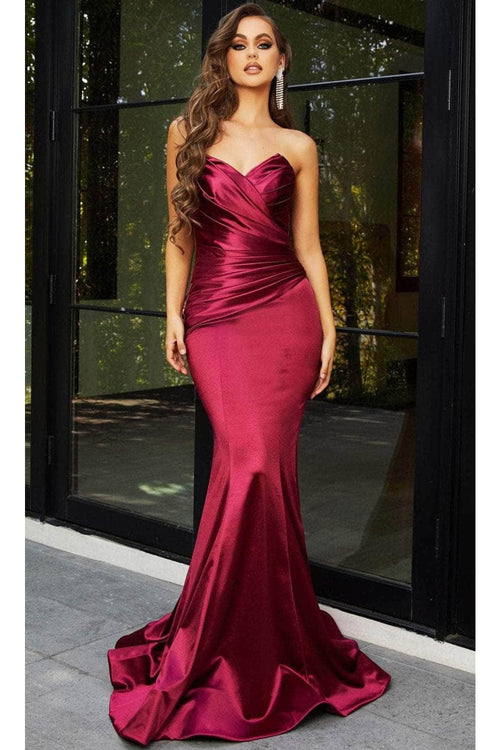Portia and Scarlett PS21279 -long- Mermaid Prom Dress with Pleat-Ornate Detail