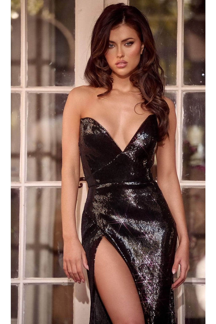 Portia and Scarlett PS23824 -long- Mermaid Prom Dress with Sequins