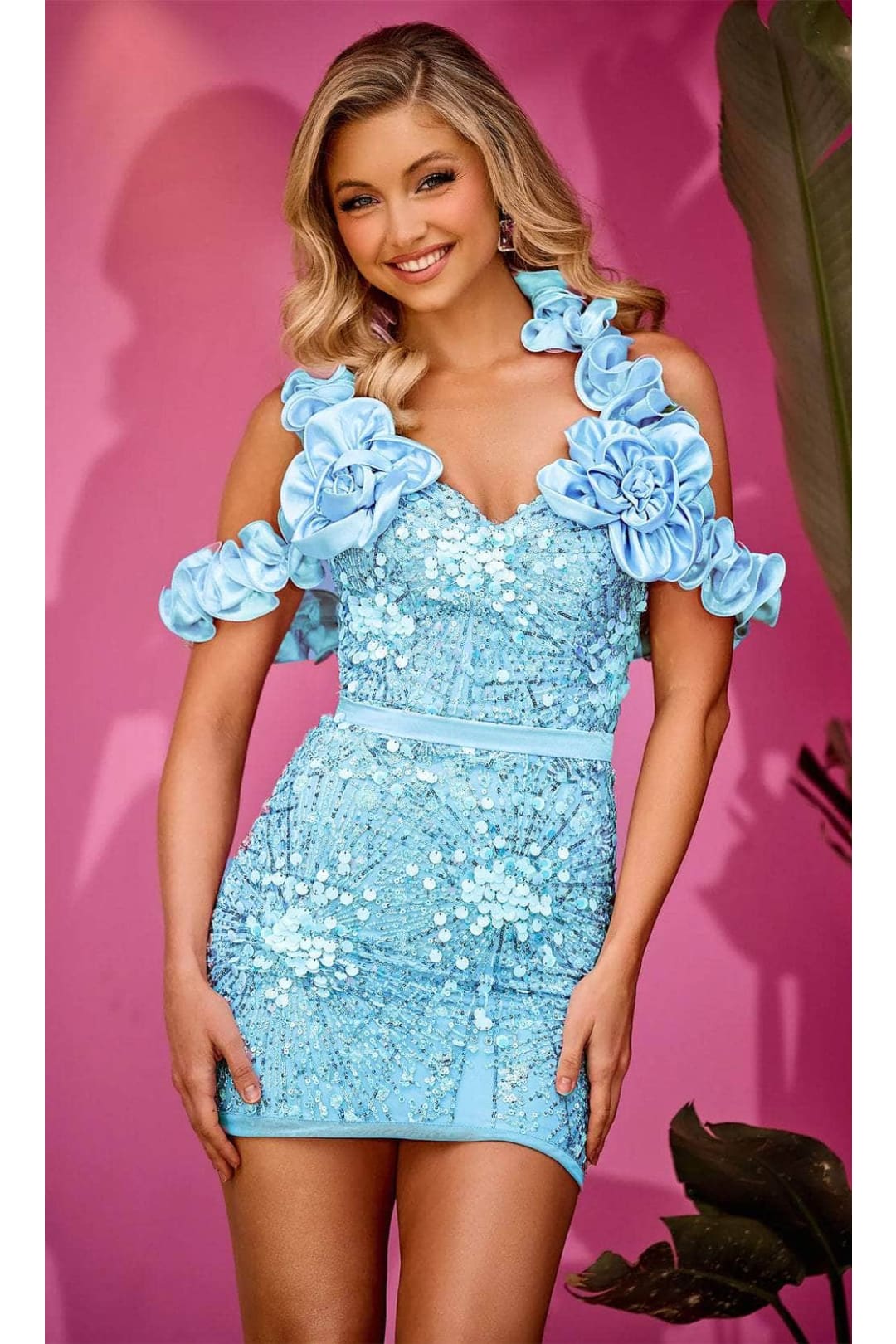 Portia and Scarlett PS24031 -short- Cocktail Dress with Ruffle Details