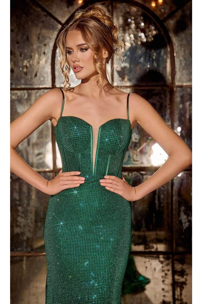 Portia and Scarlett PS24178 -long- Beaded Sweetheart Prom Dress for Classic Glamour
