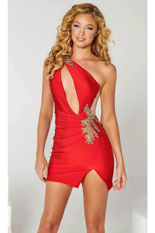 Portia and Scarlett PS24229 - Homecoming Dress with a Cutout Bodice for a Modern Twist