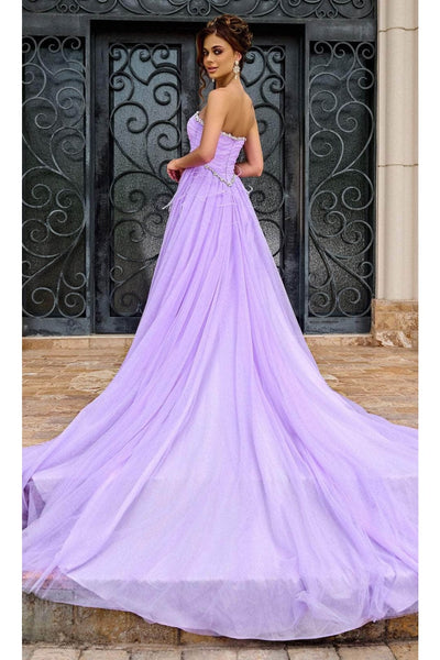 Portia and Scarlett PS24632 -long- Strapless Prom Gown with Beaded Trim