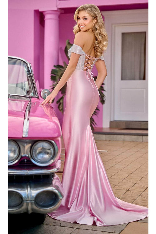 Portia and Scarlett PS24675 - long- Corset Prom Gown with Sweetheart Neckline and Beading