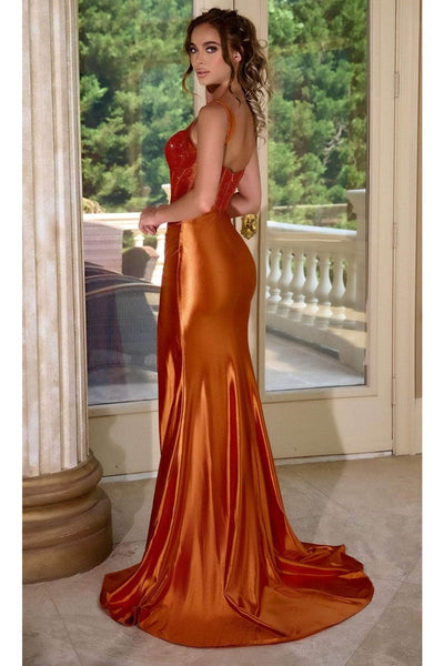 Portia and Scarlett PS24684 -long- Beaded Bustier Prom Dress
