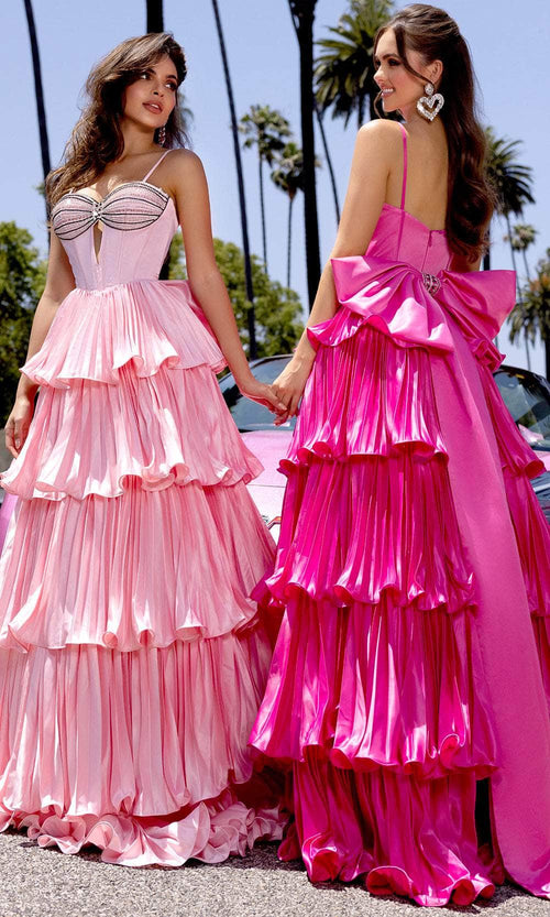 Portia and Scarlett PS25165 Tiered A-Line Prom Dress