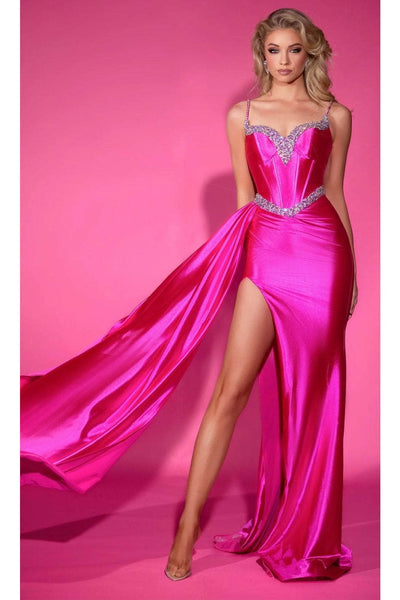 Portia and Scarlett PS25203 - Sash Detailed Prom Dress
