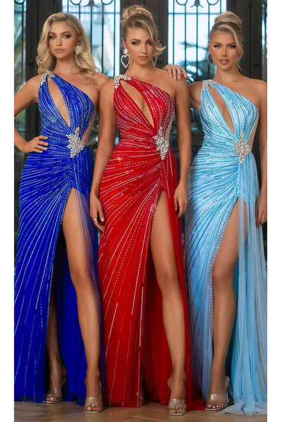 Portia and Scarlett PS25330 - Cut-In Bodice Prom Dress
