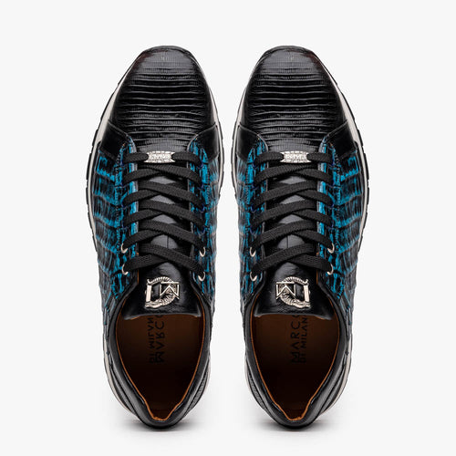 Marco_Di_Milano Portici - Navy & Black Leather Dress Shoe