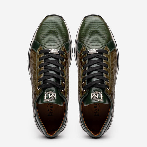 Marco Di Milano Portici - Olive Green Leather Dress Shoe