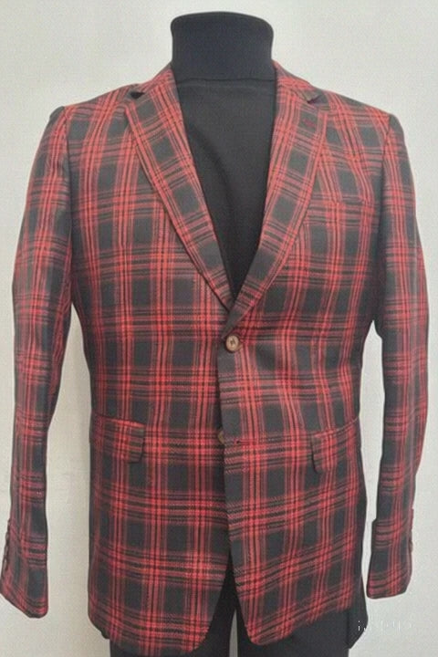 Red Plaid Sport Coat