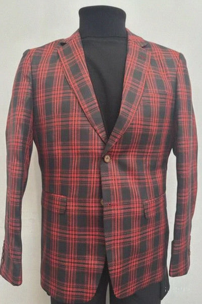 Red Plaid Sport Coat