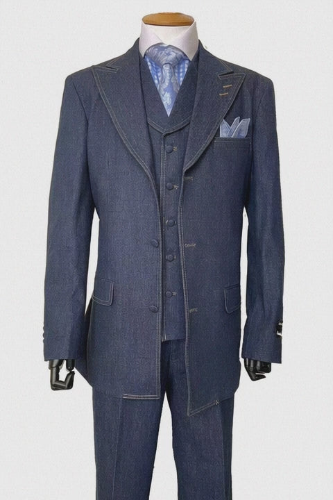 Men's Cotton Denim Suit 