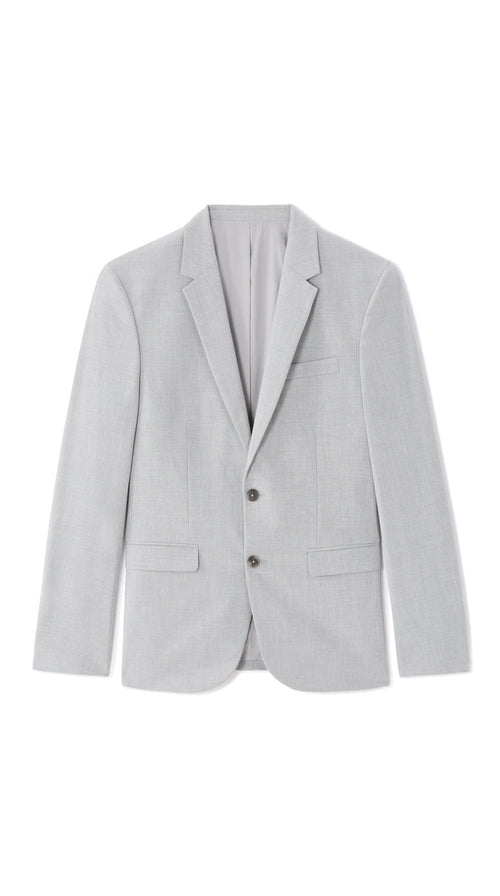 Slim Fit Bi-Stretch Suit Jacket - Light Grey