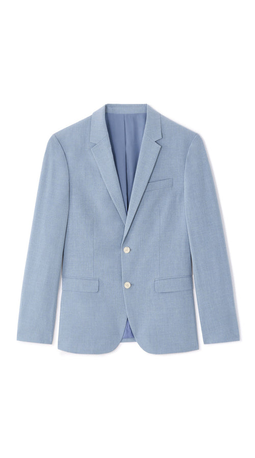 Slim Fit Bi-Stretch Chambray Suit Jacket