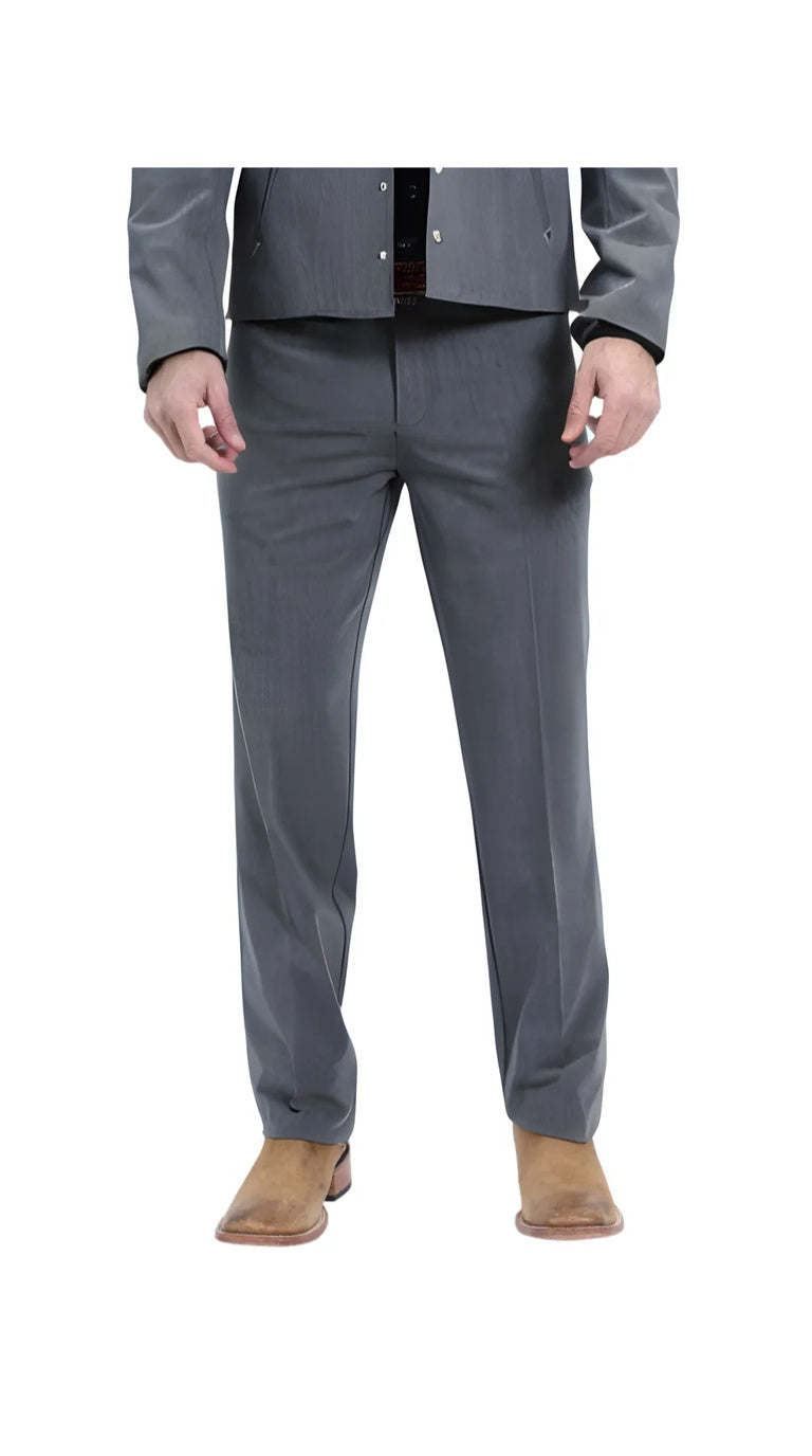 Men's Slate Western Suit 2-Piece - Cowboy Suit with Western Yoke & Pearl Snaps