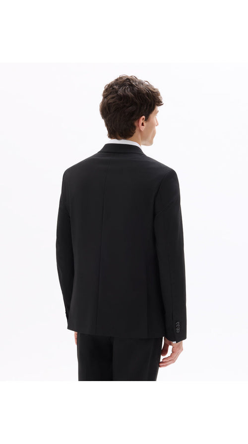 Slim Bi-Stretch Suit Jacket - Black