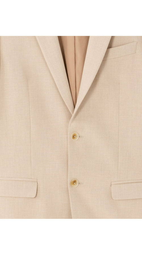 Men's Slim Fit Bi-Stretch Suit Jacket - Beige