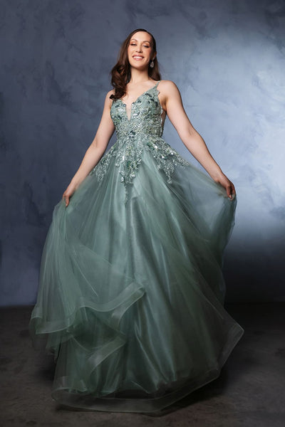 Plus Size Long Evening Gown Maxi Formal Dress for Women By May Queen MQ2135