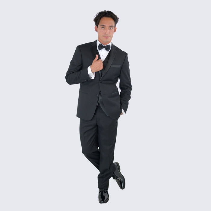 Black Tuxedo Slim Fit with Notch Lapel- Separates - Wedding - Prom
